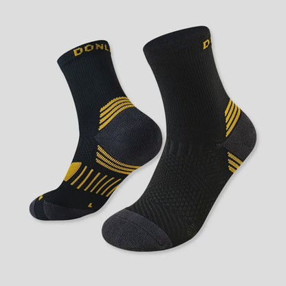 Neon Colorblock Quarter Compression Socks(6 Pairs) - Black - EU35-39(US2-6) - image 3