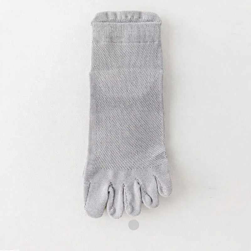 Breathable Alignment Socks(5 Pairs) - Light Gray - EU39-44(US6-10) - image 8