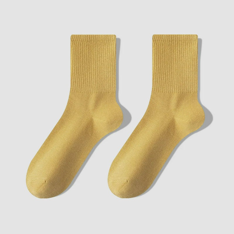 Everyday Cotton Blend Quarter  Socks(7 Pairs) - Yellow - EU39-43(US6-9) - image 5