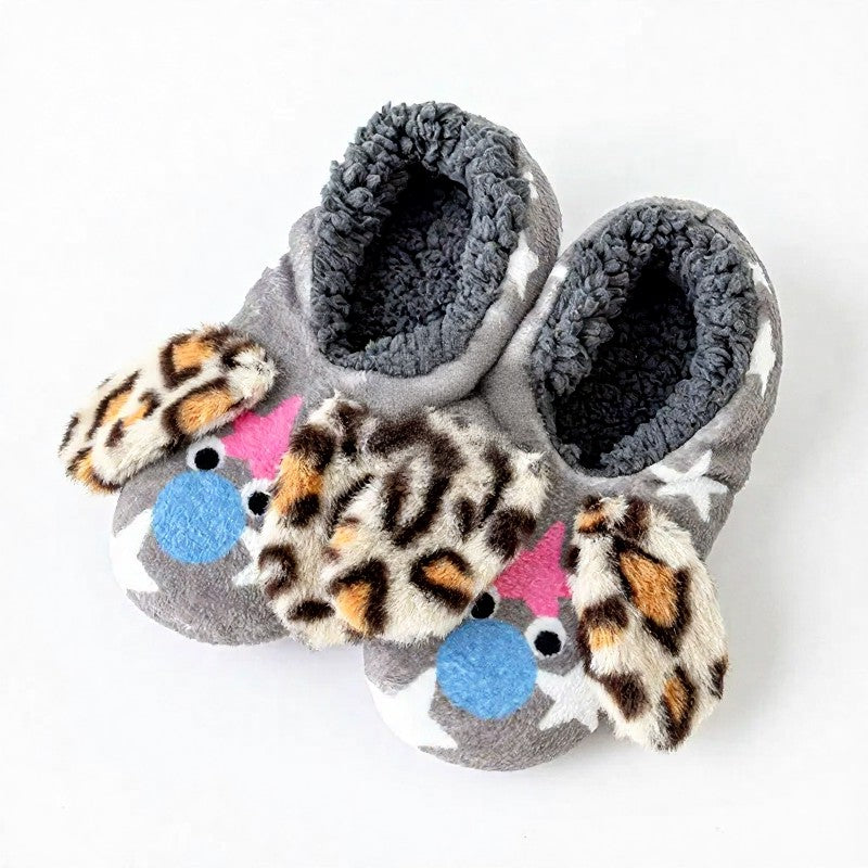 Tomato Blossom Coral Fleece Slipper Socks - Light Gray - EU36-40(US3-7) - image 13
