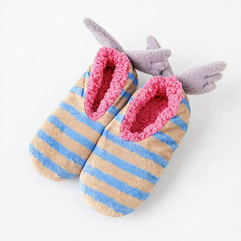Tomato Blossom Coral Fleece Slipper Socks - Khaki - EU36-40(US3-7) - image 12