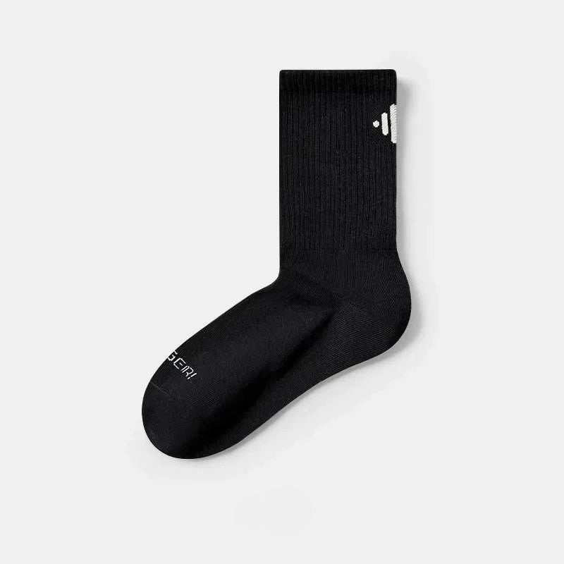 Classic Ribbed Cotton Blend Quarter  Socks(4 Pairs) - Black - EU39-44(US6-10) - image 3