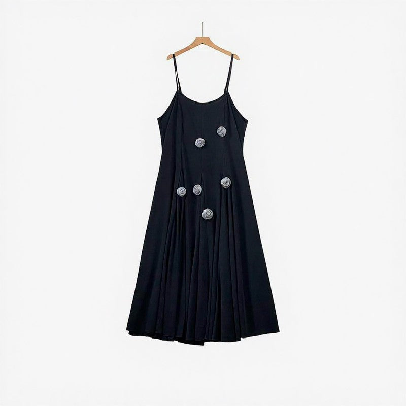 Floral Applique Tie-Front Two-Piece Dress Set - image 2