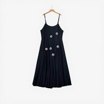 Floral Applique Tie-Front Two-Piece Dress Set - image 2
