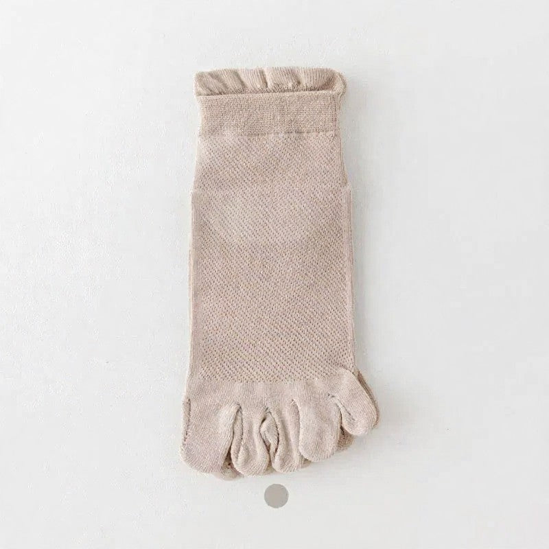 Breathable Alignment Socks(5 Pairs) - Coffee - EU39-44(US6-10) - image 6