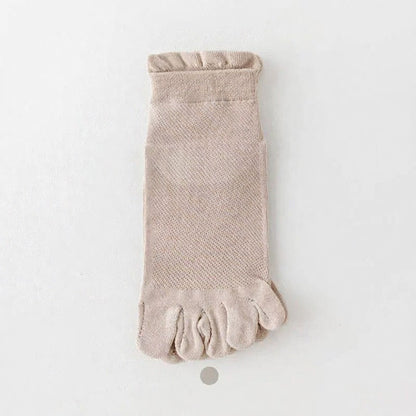 Breathable Alignment Socks(5 Pairs) - Coffee - EU39-44(US6-10) - image 6