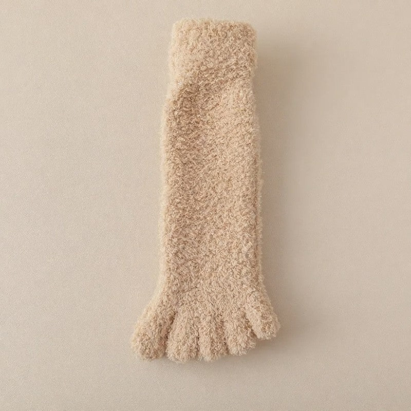 Cozy Alignment Socks(3 Pairs) - Khaki+Coffee+Camel - EU36-40(US3-6) - image 6