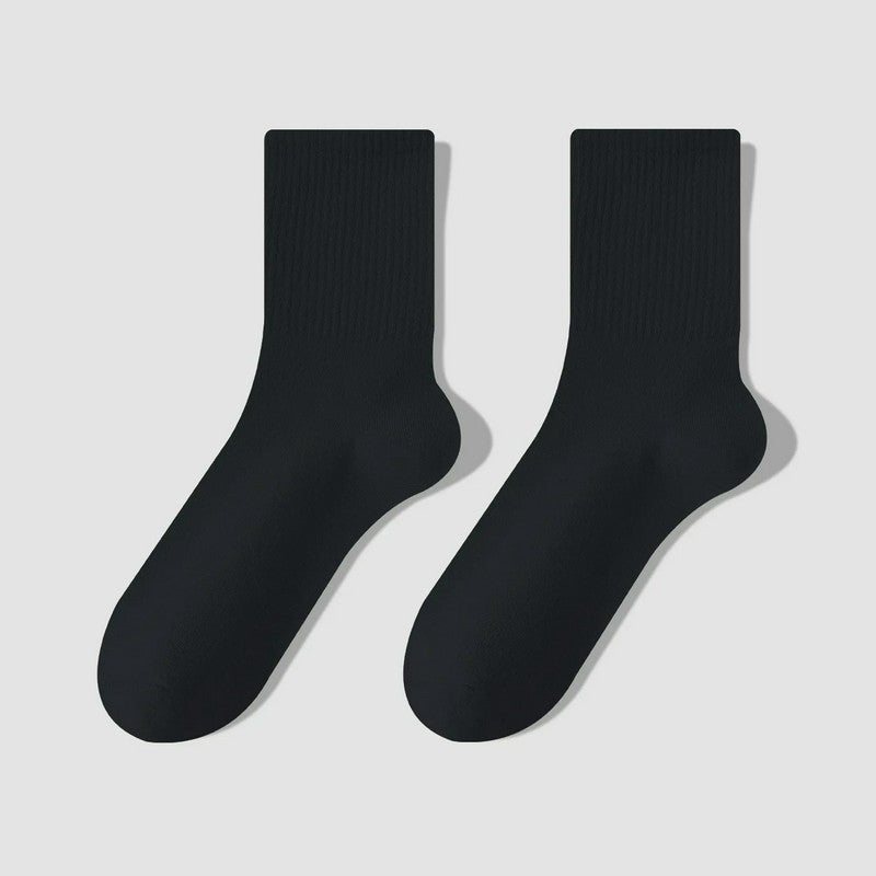 Everyday Cotton Blend Quarter  Socks(7 Pairs) - Black - EU39-43(US6-9) - image 2