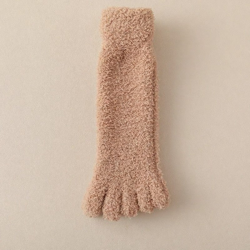 Cozy Alignment Socks(3 Pairs) - Coffee+Camel+Black - EU36-40(US3-6) - image 5