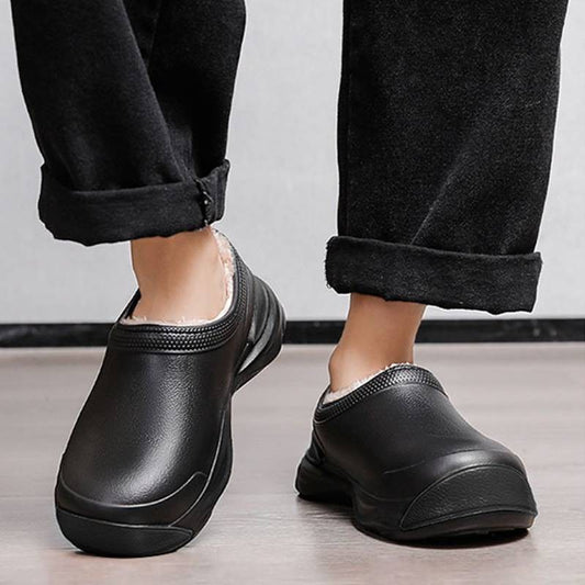 Cozy Plush Lined Slip On Winter Comfort Work Shoes - image 0