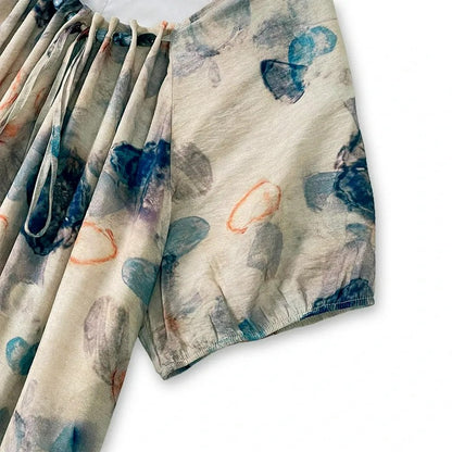 Watercolor Floral Relaxed Maxi Dress - image 3