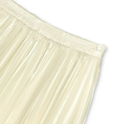 Silky Pleated Midi Skirt - image 4