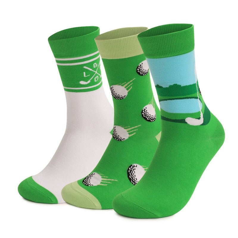 Golf Day Quarter  Socks(3 Pairs) - Multicolor - EU39-45(US6-11) - image 1
