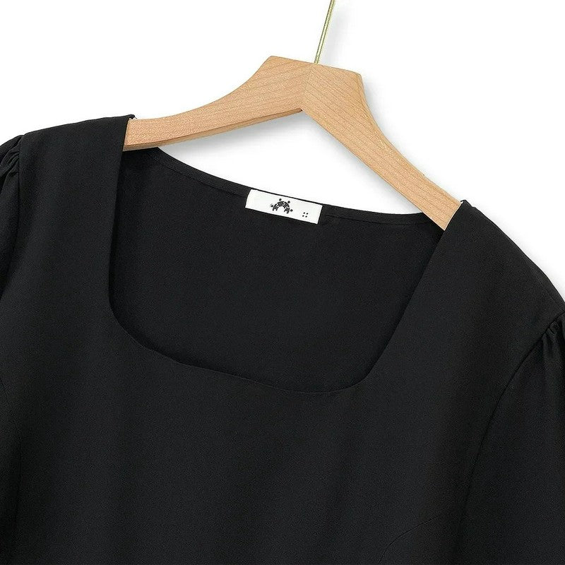 Minimalist Square Neck Wide Leg Two Piece Pant Set - image 3