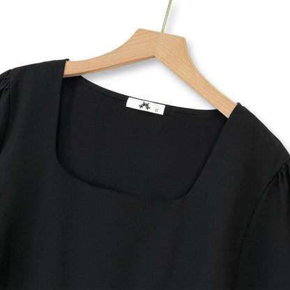 Minimalist Square Neck Wide Leg Two Piece Pant Set - image 3