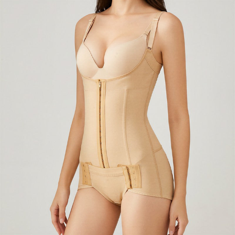 Open-bust Front Closure Shaping Bodysuit - image 7