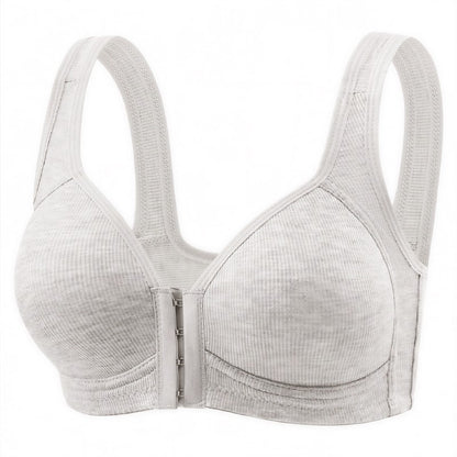 Everyday Support Front Closure Wireless Bra - Light Gray - 2XL - image 7