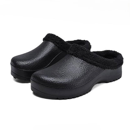 Cozy Fleece Lined Work Shoes - Black - EU45(US11) - image 3