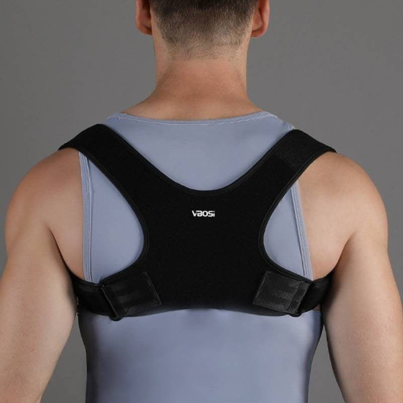 Adjustable Ergonomic Back Posture Corrector - Black - 2XL - image 0