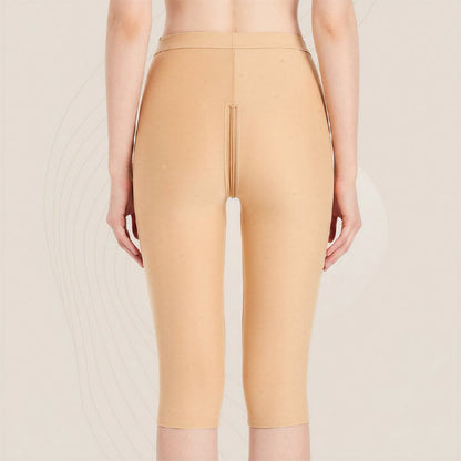 High-Waisted Dual-Zip Thigh-Shaping Capri Pants - image 5