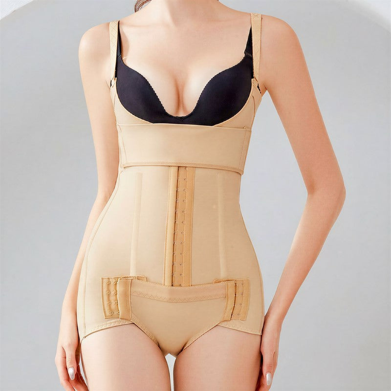 Open-bust Front Closure Shaping Bodysuit - image 4