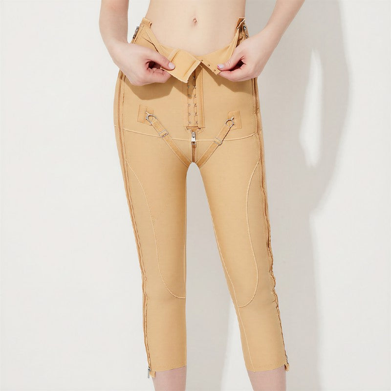 High-Waisted Adjustable Dual-Zip Capri Shaping Pants - image 6