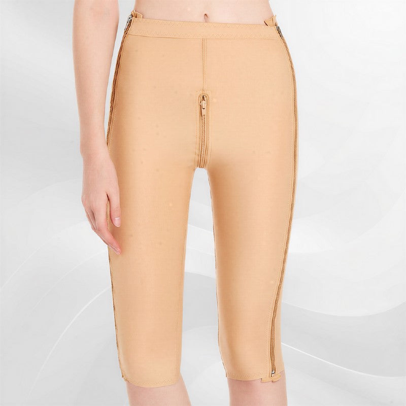 High-Waisted Dual-Zip Thigh-Shaping Capri Pants - image 4
