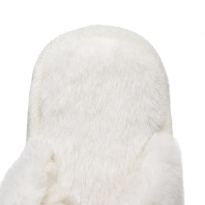 Plus Size Bow Plush Mule Slippers - image 7