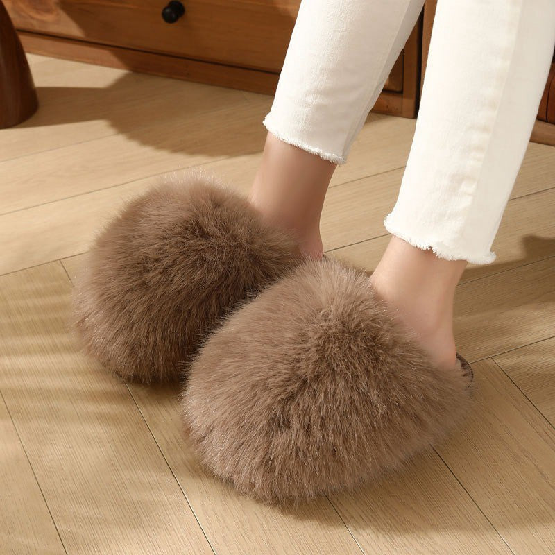 Plus Size Blush Plush Slippers - Coffee - EU44-45(US9-10) - image 6