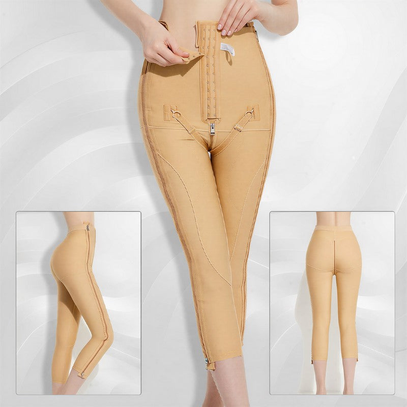 High-Waisted Adjustable Dual-Zip Capri Shaping Pants - image 9