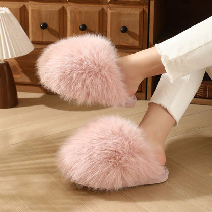 Plus Size Blush Plush Slippers - Pink - EU44-45(US9-10) - image 1