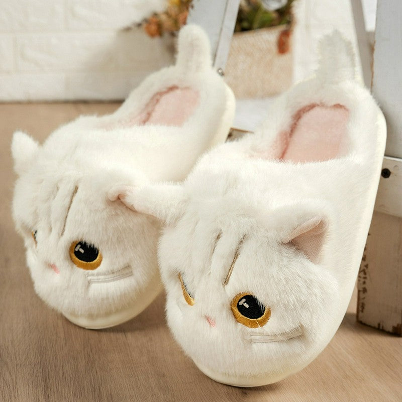 Cat Plush Soft Sole Indoor Slippers - image 9