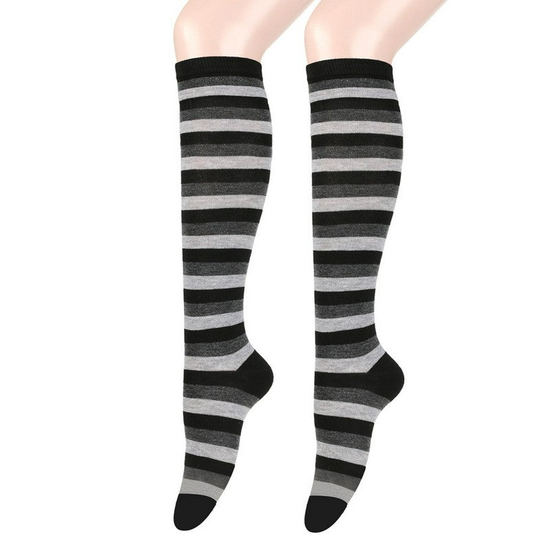 Soft Striped Knee High Socks (3 Pairs) - image 10