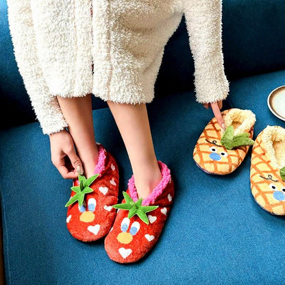 Tomato Blossom Coral Fleece Slipper Socks - image 0