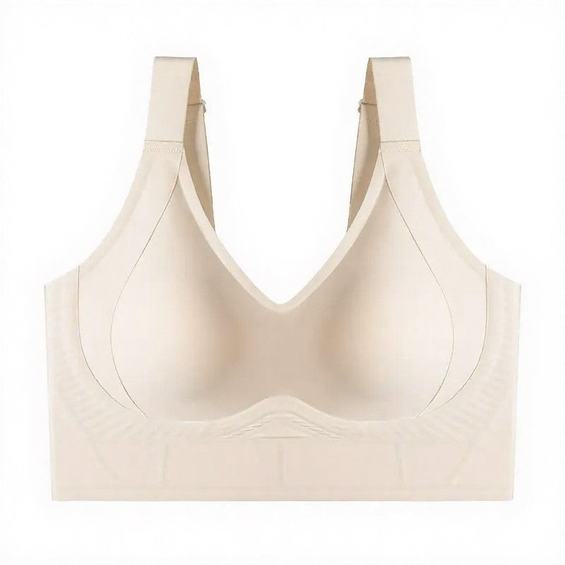 Longline Shaping Wireless Bra with 7-Row Adjustable Hooks - Nude - 6XL - image 15
