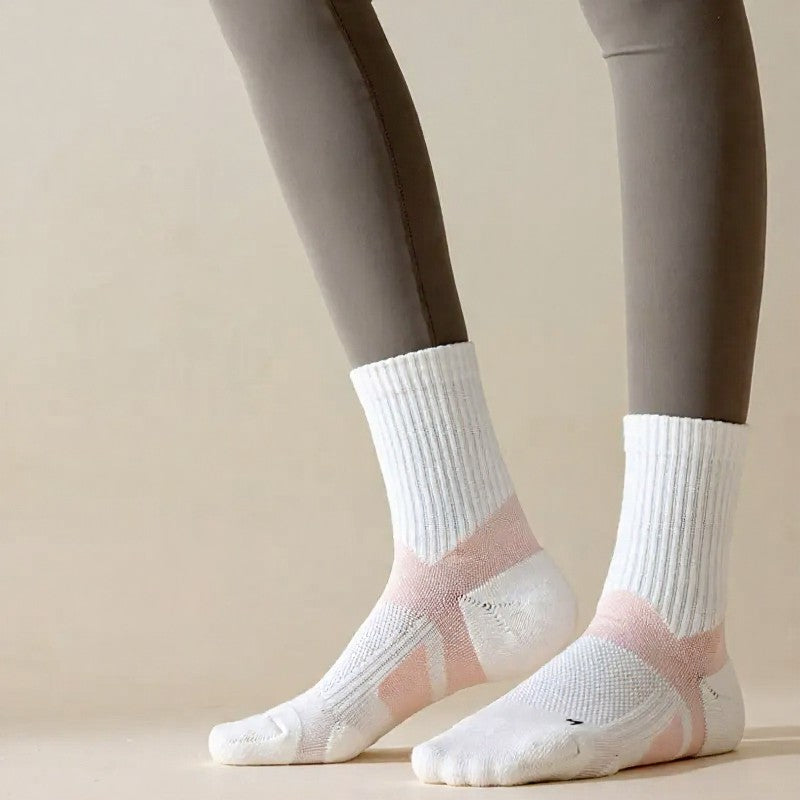 Breathable Arch Support Quarter Compression Socks(5 Pairs) - image 1