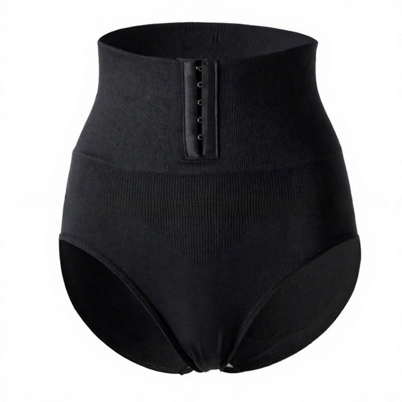 High Waist Hook Front Mid Thigh Shapewear - Black - 2XL - image 5