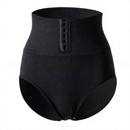 High Waist Hook Front Mid Thigh Shapewear - Black - 2XL - image 5