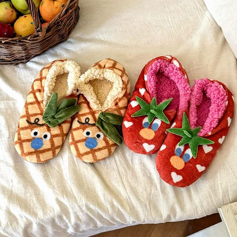 Tomato Blossom Coral Fleece Slipper Socks - image 6