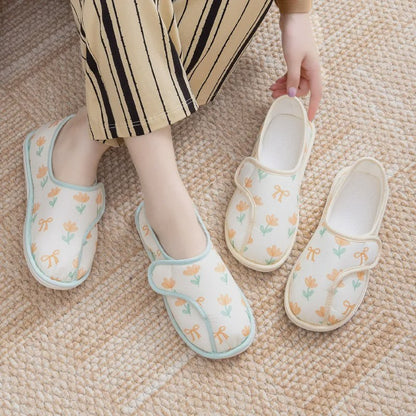 Adjustable Daisy Cotton Fluffy Shoes - image 0