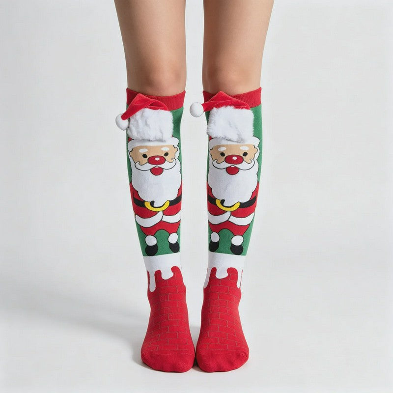 Festive Character Knee High Socks - image 1