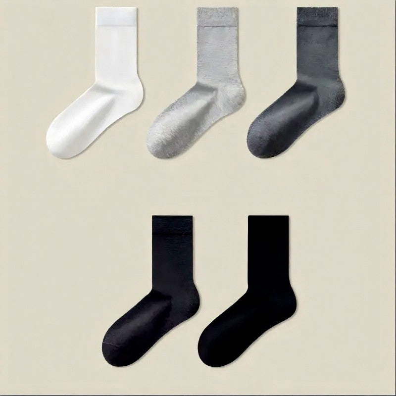 Classic Cotton Blend Quarter  Socks(5 Pairs) - Multicolor - EU39-44(US6-10) - image 9