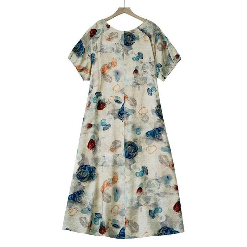 Watercolor Floral Relaxed Maxi Dress - image 1