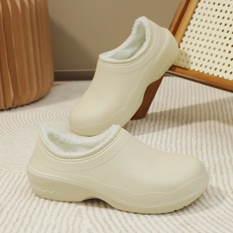 Cozy Fleece Lined EVA Work Shoes - Khaki - EU44-45(US10-11) - image 0