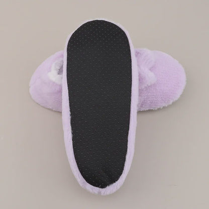 Lavender Bow Plush Slipper Socks - image 6
